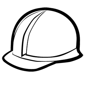 Black icon - Hard hat