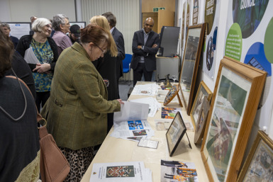 Historical displays at the 50th anniversary