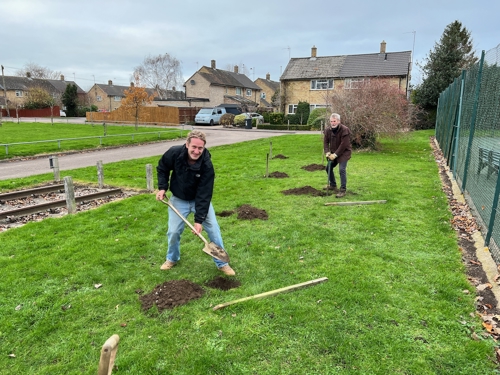 Oakington parish trees are planted