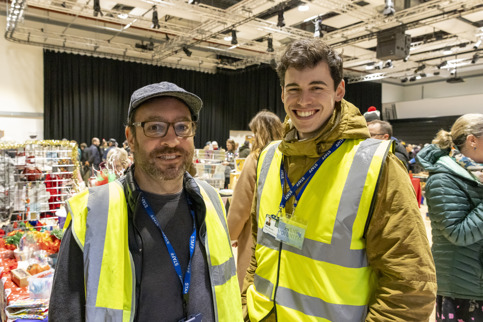 Greg Wilson and Stephen Keerie at the 2023 Christmas Market